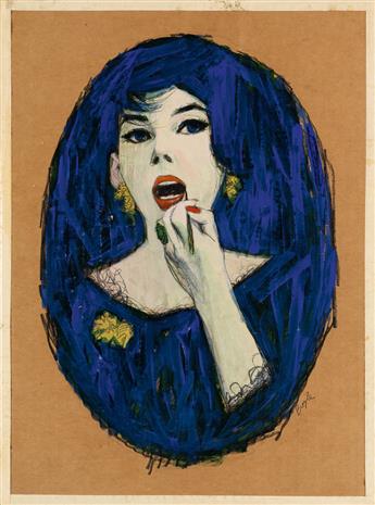 JAMES NEIL BOYLE. Lipstick / Woman in Blue.